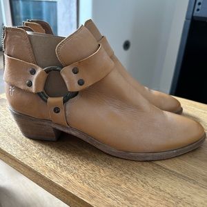 Frye harness moto short booties
